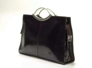 Leder Handtasche, schwarz  Bekleidung