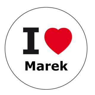 love Marek Aufkleber   10 cm  