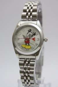New Disney Mickey Mouse Silver Collectible Watch MCK807  