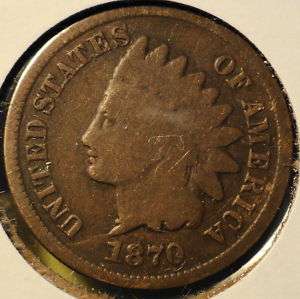 1870 Indian Head Cent  