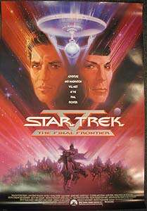 Star Trek VFinal Frontier 1 Sheet Movie Poster  27x40  