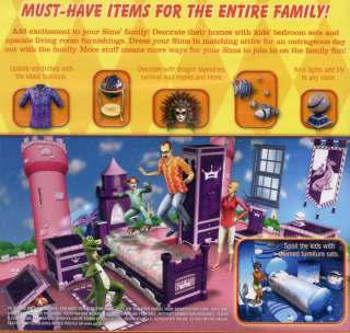 The Sims 2 Family Fun Stuff Exp pack Mac OS 10.3.9 New & Sealed 