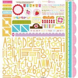  Sunshine & Happiness 12 x 12 Alpha + Bits Stickers Toys & Games