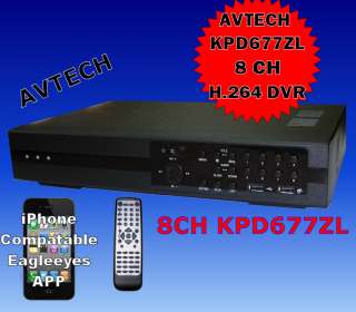 8CH AVTECH KPD 677 H.264 8 CH CCTV SECURITY DVR 500 HD  