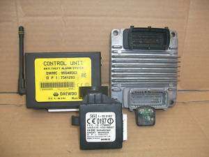 CHEVROLET KALOS 2005 1.4 16V ECU KIT 96436779 XAJZ RD  