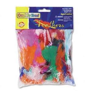 Bright Hues Feather Assortment   Approximately 325 Feathers per Pack 