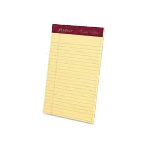  Esselte Gold Fiber Canary Perforated Jr. Lgl Pads Office 