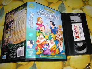 BIANCANEVE E I 7 NANI  W.Disney VHS CARTONI ANIMATI  