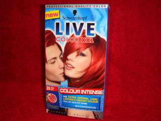 Schwarzkopf 35 Live Color XXL Hair Colour Real Red 35 (NEW)