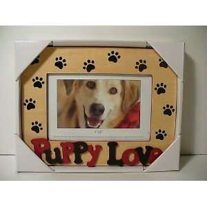  Puppy Love Paw Prints 4 x 6 Wood Frame: Office 