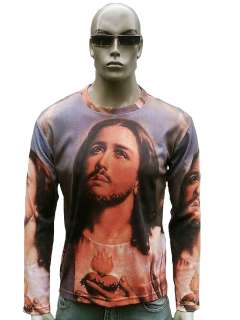 JESUS CHRIST AVE MARIA ENGEL Religion Tattoo Motiv Designer T Shirt S 