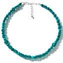 Jay King Hubei Turquoise Sterling Silver 17 1/2 Necklace 