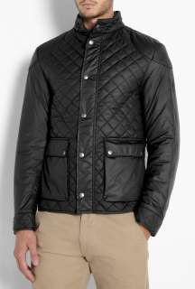 Belstaff  Black Quilted Fitted Nylon Jacket by Belstaff
