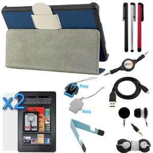  Shell Case with Built in Stand Bundle Kit for New  Kindle Fire 