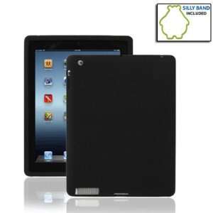  Black Soft Gel Silicone Skin Case Cover For The New iPad 3 