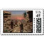 presepe, Merry Christmas Postage Stamp by ilconte