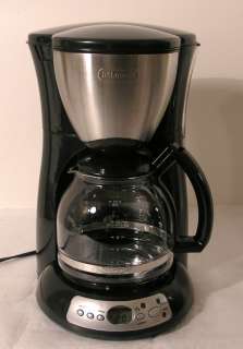 USED DELONGHI 12 CUP PROGRAMABLE COFFEE MAKER BLACK AND BRUSHED 