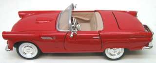 Motor Max 1956 Ford Thunderbird Convertible Red 1/24  