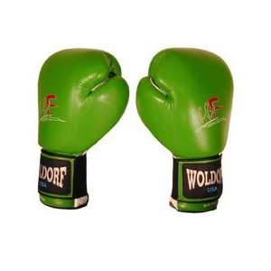  Boxing Gloves in Leather Green 16oz