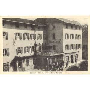 1930s Vintage Postcard Albergo al Pavione Imer Italy