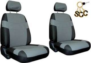 GREY BLACK CAR TRUCK SUV SUPERIOR 11 PIECE SEAT COVERS  