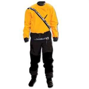   Gore Tex Front Entry Kayak Drysuit Yellow/Black XL
