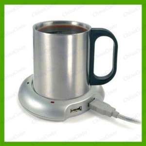 Office Coffee/Tea/Cup Warmer Heater PAD +4 Port USB Hub  