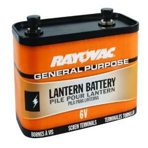 Rayovac 918 Lantern Battery, 6 Volt Screw Terminals, General Purpose
