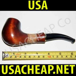   Tobacco Smoking Pipe fits 9 mm filter Hand Carving MSRP $40  