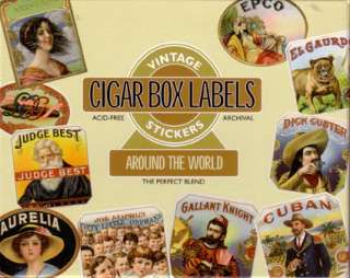 VINTAGE REPRO Cigars Labels Stickers Label Cigar Smoke  