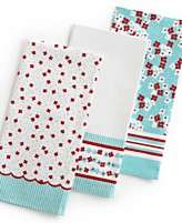 NEW Martha Stewart Collection Kitchen Towels, Set of 3 Scalloped 