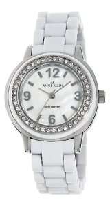 Anne Klein 10 9643MPWT White Plastic Bracelet Watch New  