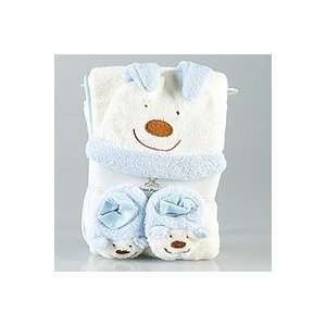    Snuggly Baby 3 Pc Gift Set Animal Blanket (Blue): Everything Else