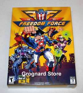 FREEDOM FORCE Comic Book Super Hero RPG PC Game NEW SEALED BOX! (USA 