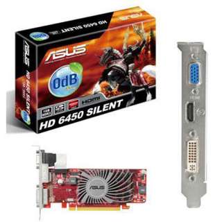 NEW Asus Radeon HD6450 1GB PCIe DDR3 PCI e/Express Video Card 
