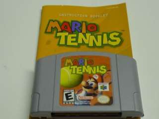 Mario Tennis N64 Game Nintendo 64 w Manual 045496870737  