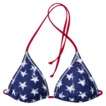 Xhilaration® Juniors Reversible American Flag Print Triangle Swim Top 