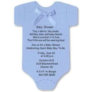  Baby Shower Invitations Onesie Cards for Baby Boy Baby