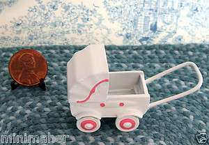 Baby Carriage~stroller~PRAM~dollhouse OTT DOLLS christmas TOY to play 