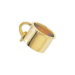    Rembrandt Charms Baby Cup Charm, Gold Plated Silver Jewelry