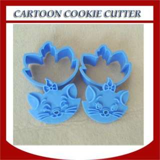 2pcs Disney Marie Cat Fondant Cakes cookie cutter tool  