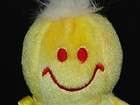   YELLOW SMILEY FACE I LOVE YOU PLUSH STUFFED ANIMAL tickle laugh GIGGLE