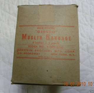 US Army Medical Department Muslin Bandages  
