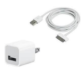 USB Power Wall Charger+data cable for iTouch iPhone iPod  