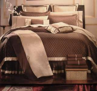 9pc Chocolate Quilt Comforter Bed in a bag ensemble Set  