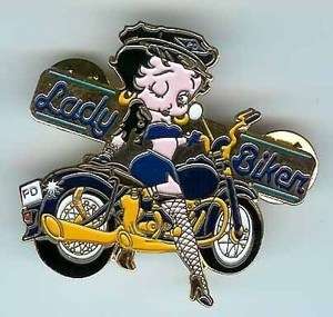 BETTY BOOP Biker/motorcycle/jacket/shirt/patch PIN  