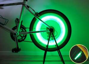 New Bright Bike Bicycle Wheel Spoke LED Light   Green S  