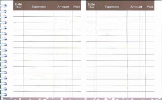 Bill Paying Organizer With POCKETS Monthly Household Budget Book C 