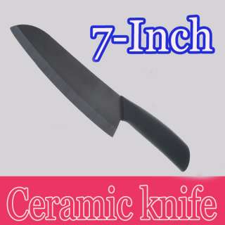 Black 7Chic Chefs Ceramic Knife Cutlery 17.7CM Blade  