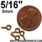 100x  5/16 Gold plated screw eye bail jewelry top 8mm